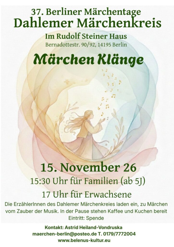 Plakat zur Veranstaltung „MärchenKlänge“