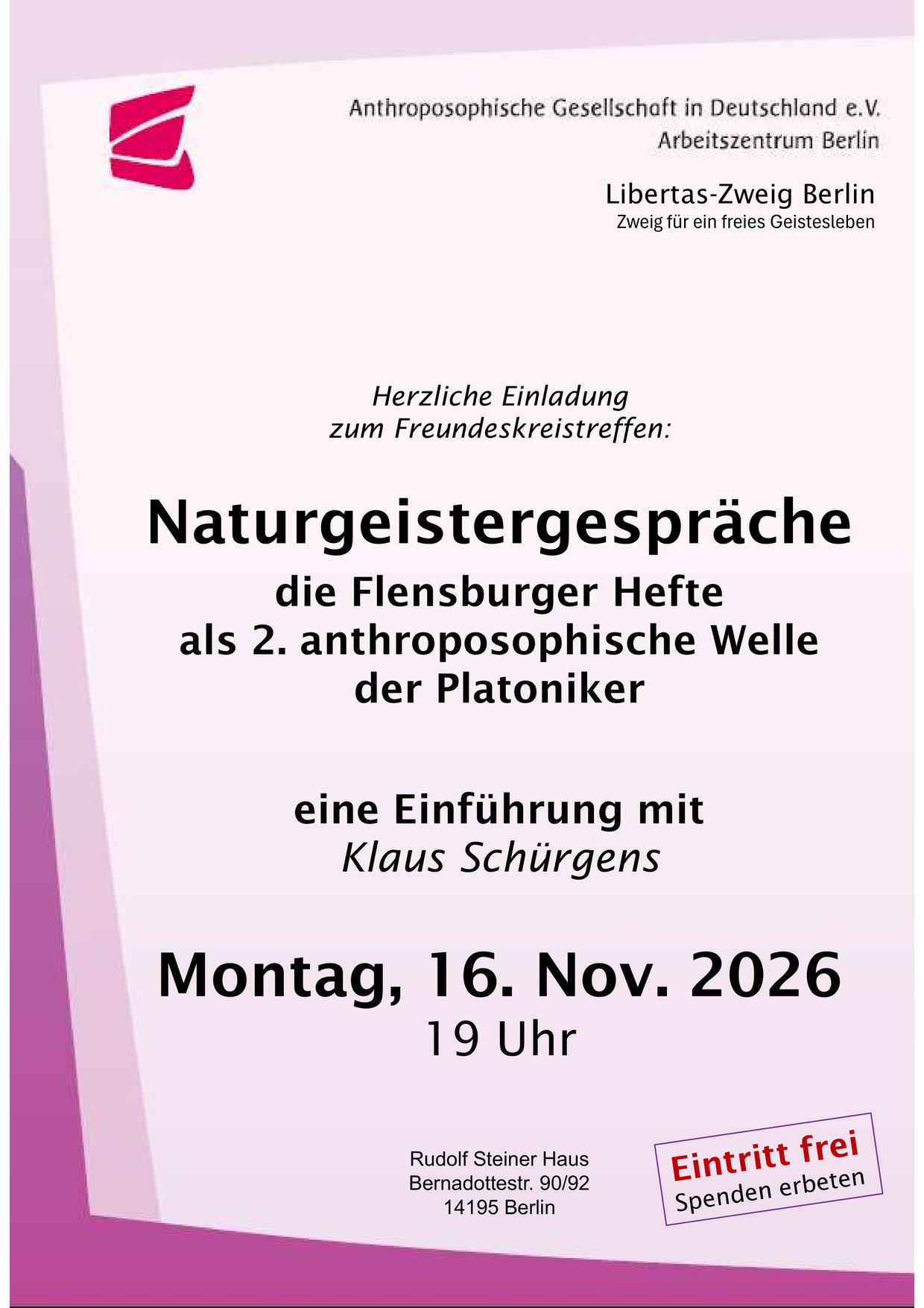 Naturgeistergespräche 🗓