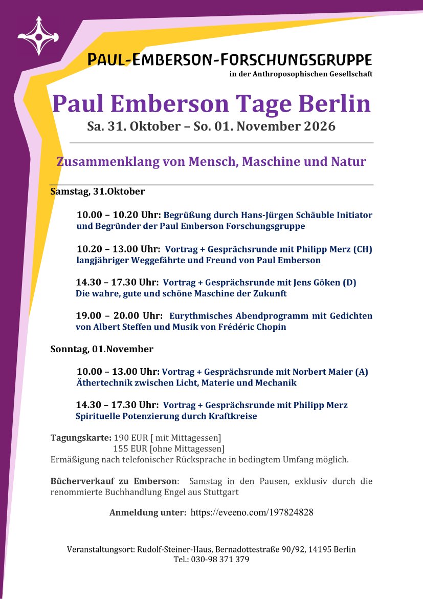 Paul Emberson Tage Berlin 🗓