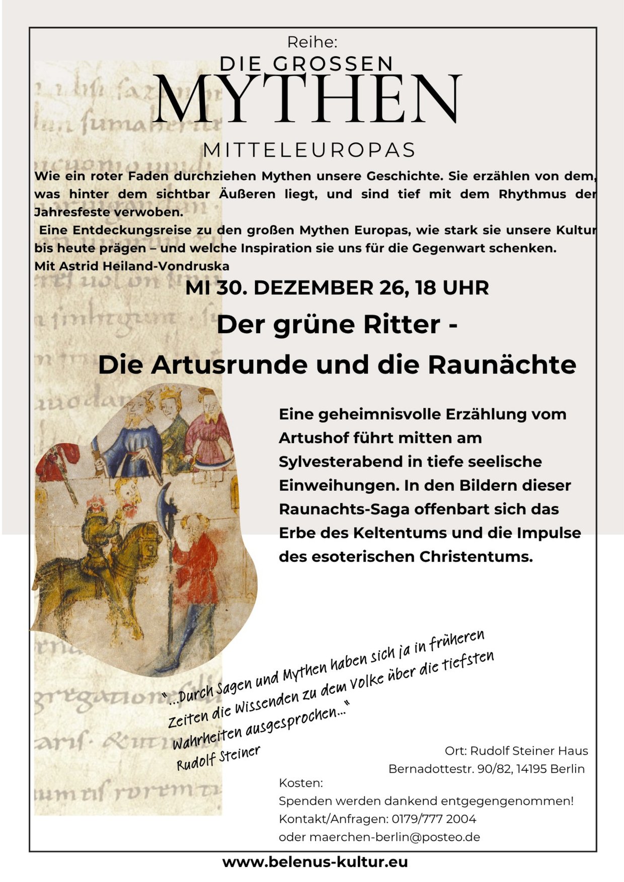 Der grüne Ritter – Die Artusrunde und die Raunächte 🗓