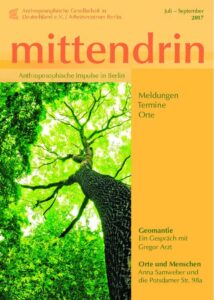 Titelseite der mittendrin Juli–September 2017