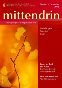 Titelseite der mittendrin Oktober–Dezember 2019